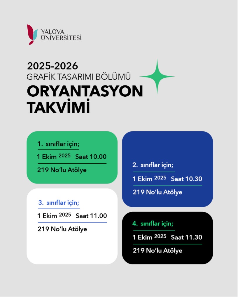 Grafik Tasarımı Bölümü Oryantasyon Toplantısı Gerçekleşti