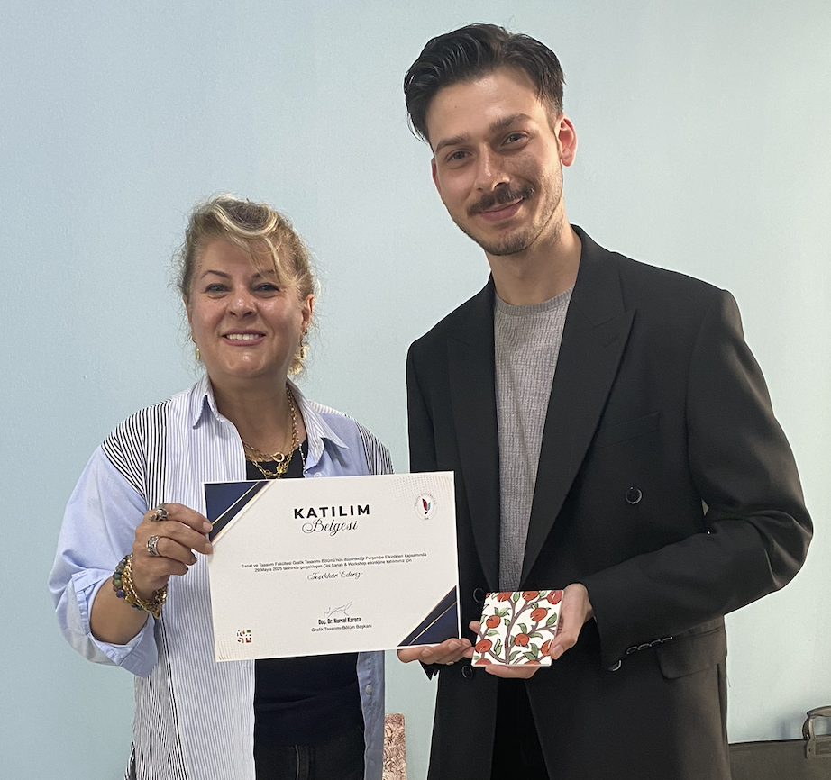 Doç. Dr. Nursel Karaca Tarafından Çini Sanatı Workshop'u Gerçekleştirildi